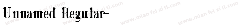 Unnamed Regular字体转换